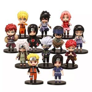 12PCS/SET Naruto Shippuden Figures (Hinata, Sasuke, Itachi, Kakashi, and more)